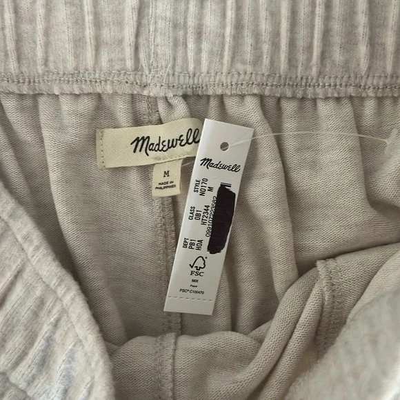 NWT / madewell Brushed Jersey Jogger Pants - Picture 9 of 10